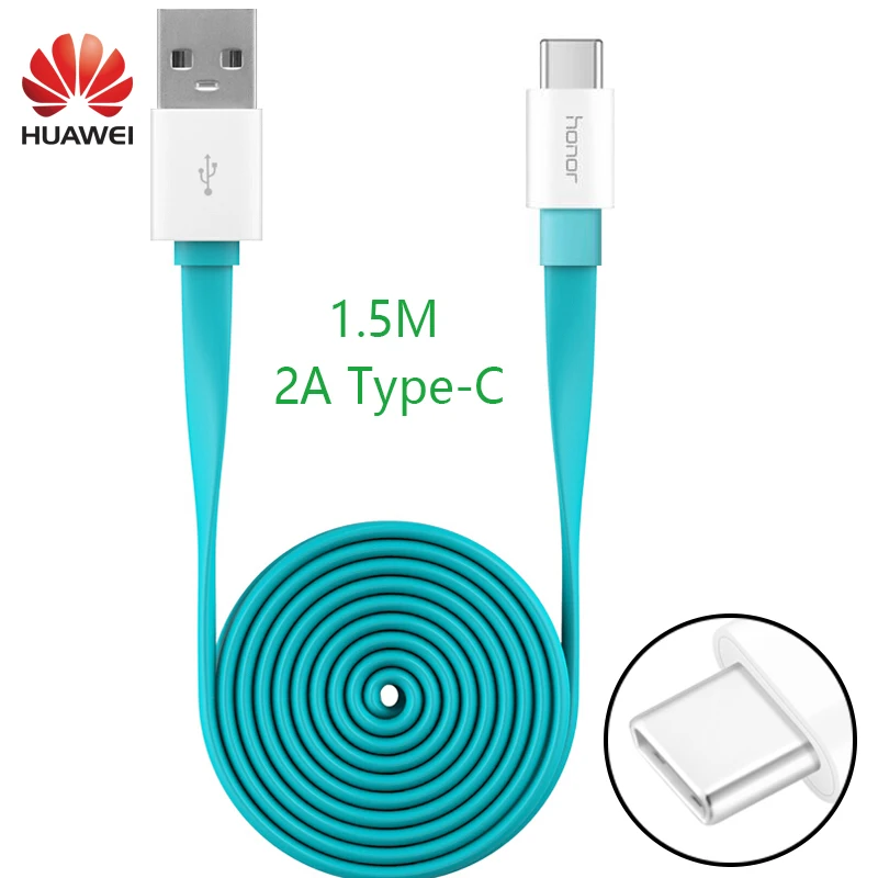 

Huawei Original Cable USB Type C Type-C Fast Quick Charger 1.5M 2A Honor 8 9 V9 P9 Plus Note 8 Charge Cable for Samsung Xiaomi