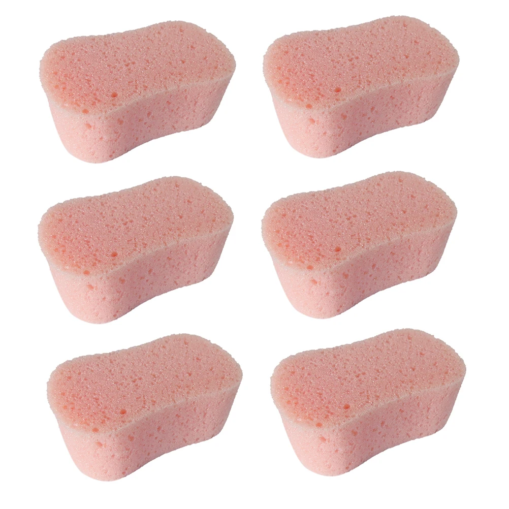 

6PCS Porous Soft Scrub Car Auto Vehicle Washing Sponge High Density Polishing Cleaning Sponge Foam Pad (random color)