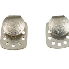 Пара немецких поясных крючков Второй мировой войны для элитных армейских туник серебристо-34133