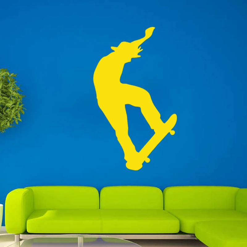 Skate Skateboard Boy Kid Room Decal Removable Wall Art Vinyl Sticker | Дом и сад