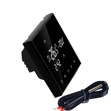 24VAC 110VAC 230VAC программируемый сенсорный экран нагревательный комнатный термостат для двойного датчика