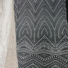 Дизайн клееная ткань с блестящим кружевом модная африканская Тюлевая кружевная ткань JRB-72109 с блестками в прозрачном белом цвете