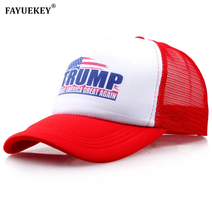 

Trump 2020 Baseball Cap American Flag Adjustable Snapback Men Women Sun Mesh Hat Make America Great Again Trucker Hat