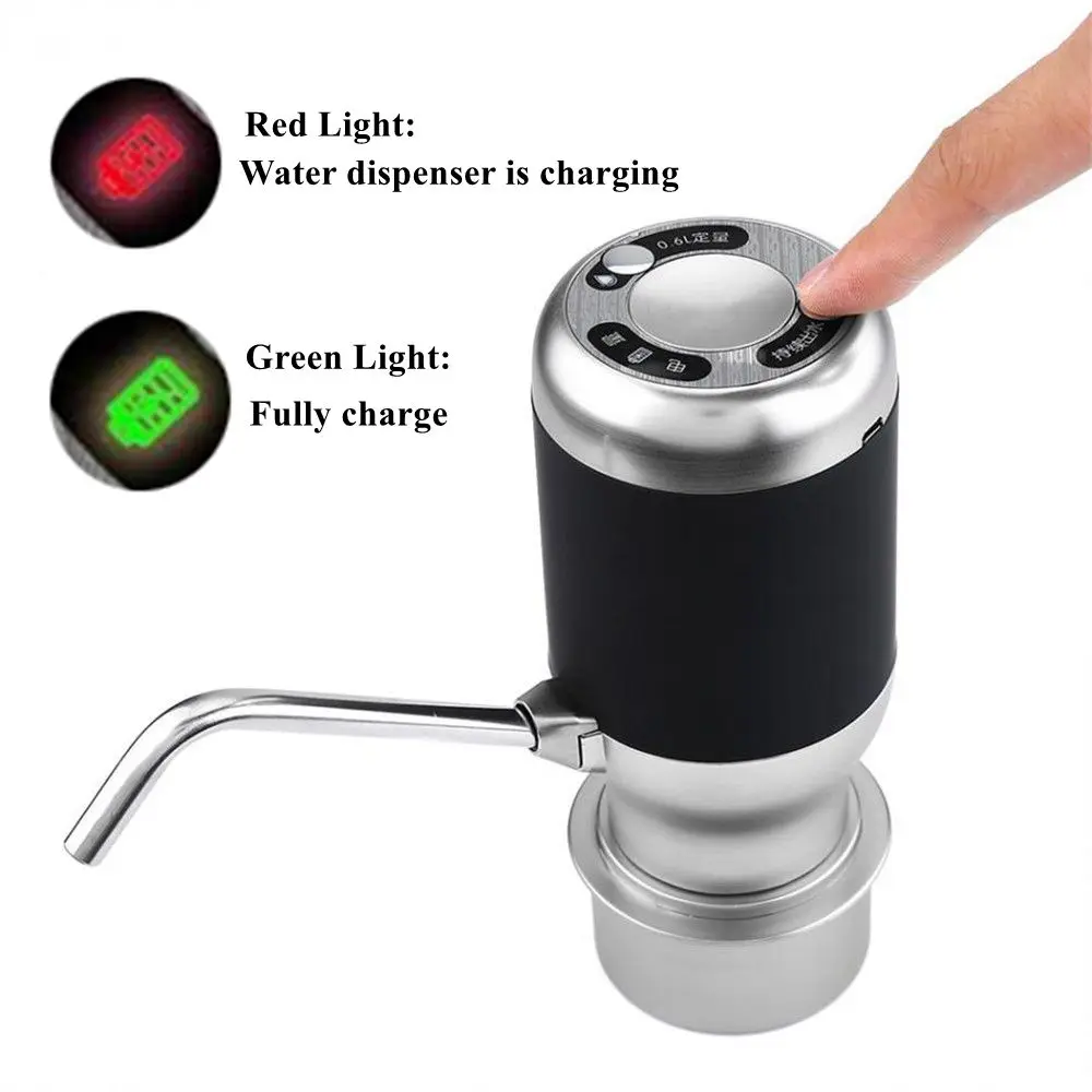 Wireless Electric Automatic Water Bottle Pump USB Charging Portable Electric Water Dispenser Rechargeable Drinking Water Bottle