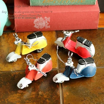 

Creative retro Nordic style small sheep motorcycle ornaments,motorcycle model/study/children's room/desktop Home iron ornaments