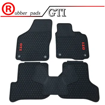 

"GOLF and GTI" Logo Custome Rubber Car Floor Mats for RHD Volkswagen Golf 6 7 GTI Right Hand Drive Waterproof Durable Carpets