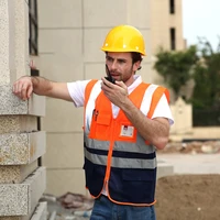 High Quality Reflective Orange Safety Vest for Men