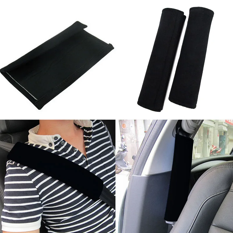 2x Car Seat Belt Pads Kids Harness Safety Shoulder Strap BackPack Cushion Covers 