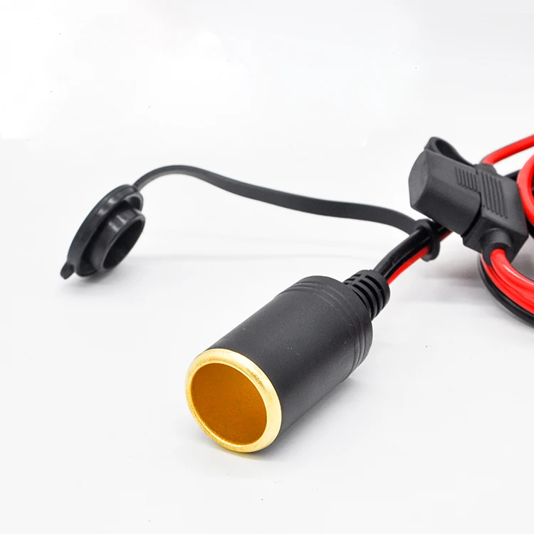 12V 24V женский розетка для автомобильного прикуривателя Батарея под кожу