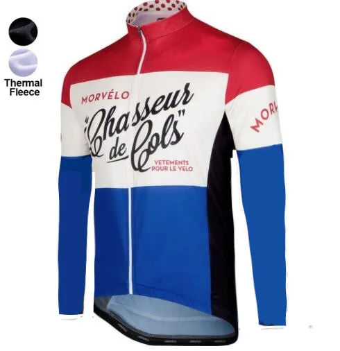Качество Зима Весна термо флис сохраняет тепло ветрозащитный Велоспорт Джерси с длинным рукавом велосипедная одежда классический Покер Дизайн - Цвет: 002