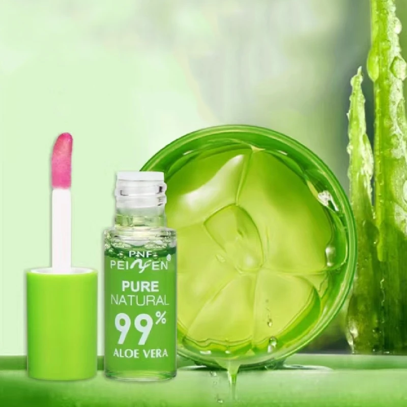 

HUAMIANLI Lip Gloss Aloe Vera Change Color Natural Temperature Hydra Jelly Lip Gloss Balm Lipstick Lip Care