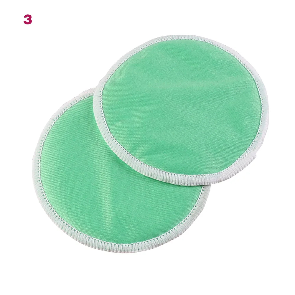 New 10Pcs Mom Bamboo Breast Nursing Pad Waterproof Washable Feeding Reusable 3 Layers Thick Pads VN 68 - Цвет: 3