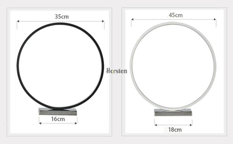 Horsten Nordic Creative Art Decortaion Dimmable LED Table Lamp Minimalism Modern Round Desk Table Light Bedside Lamp Gift (3)