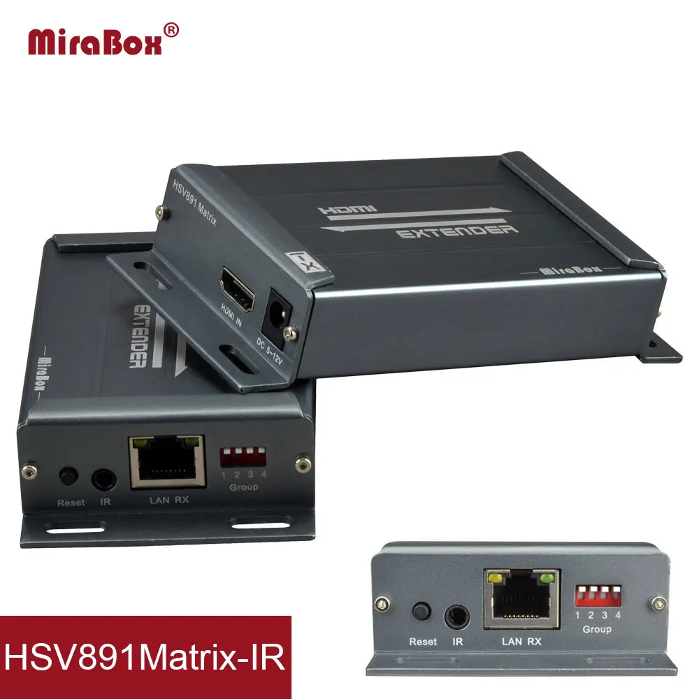 MiraBox HSV891M HDMI матричный расширитель Поддержка 1080 p Full HD более Cat5 Cat6 RJ45 ИК матрица