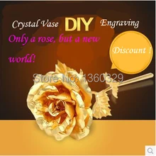 Символ истинной любви Романтический 24 К блеск Голдлиф выросли на Святого Валентина Рождество год матери украшения дома