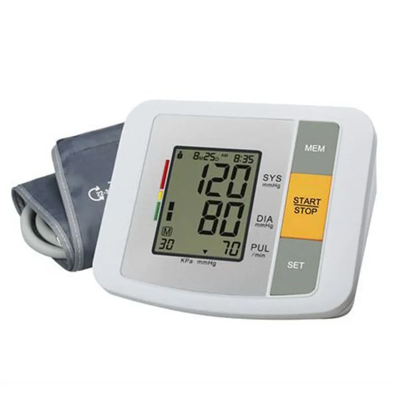 

U80B LCD Digital Display Fully Automatic arm Wrist Monitor cuff BPM Measuring Blood Pressure blood-pressure meter Free shipping