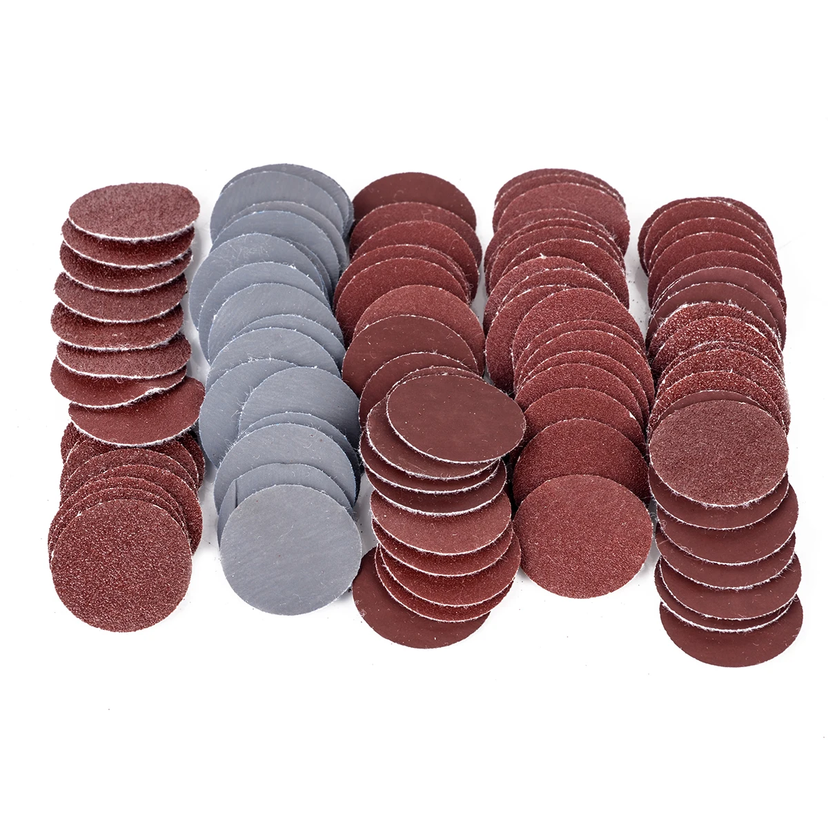 New 100pcs Sanding Discs + 1" Abrasives Hook & Loop Backer Plate + 1/8inch Shank Set For Polishing Tools