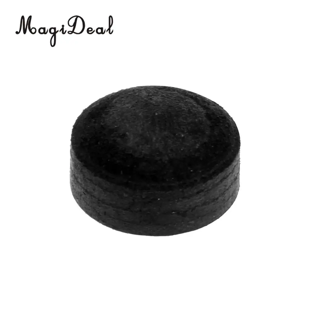 MagiDeal High Quality 11mm Soft Pigskin Leather Billiard Pool Cue Tips Black Table Game Professional Snooker Billiard Accessory