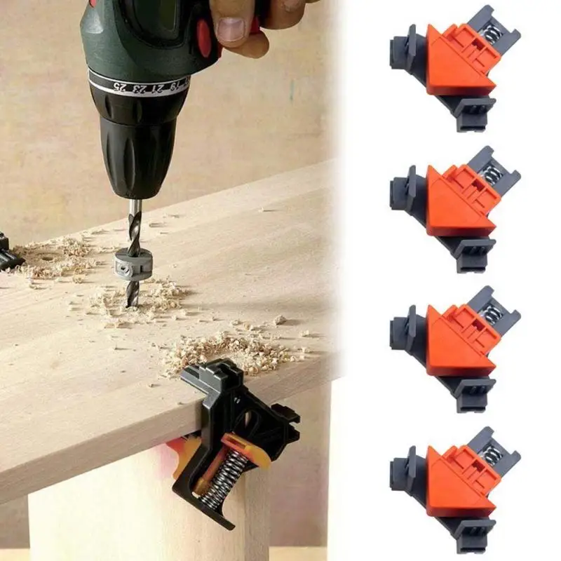 

4pcs 90 Degree Right Angle Clamp Picture Frame Corner Clamp Woodworking Positioning Right Angle Locator Retainer Hand Tool #5