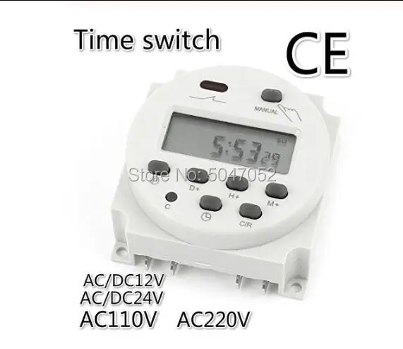 CN101A AC/DC12V 24 V 110 220 16A цифровой ЖК-дисплей с программируемым таймером реле времени