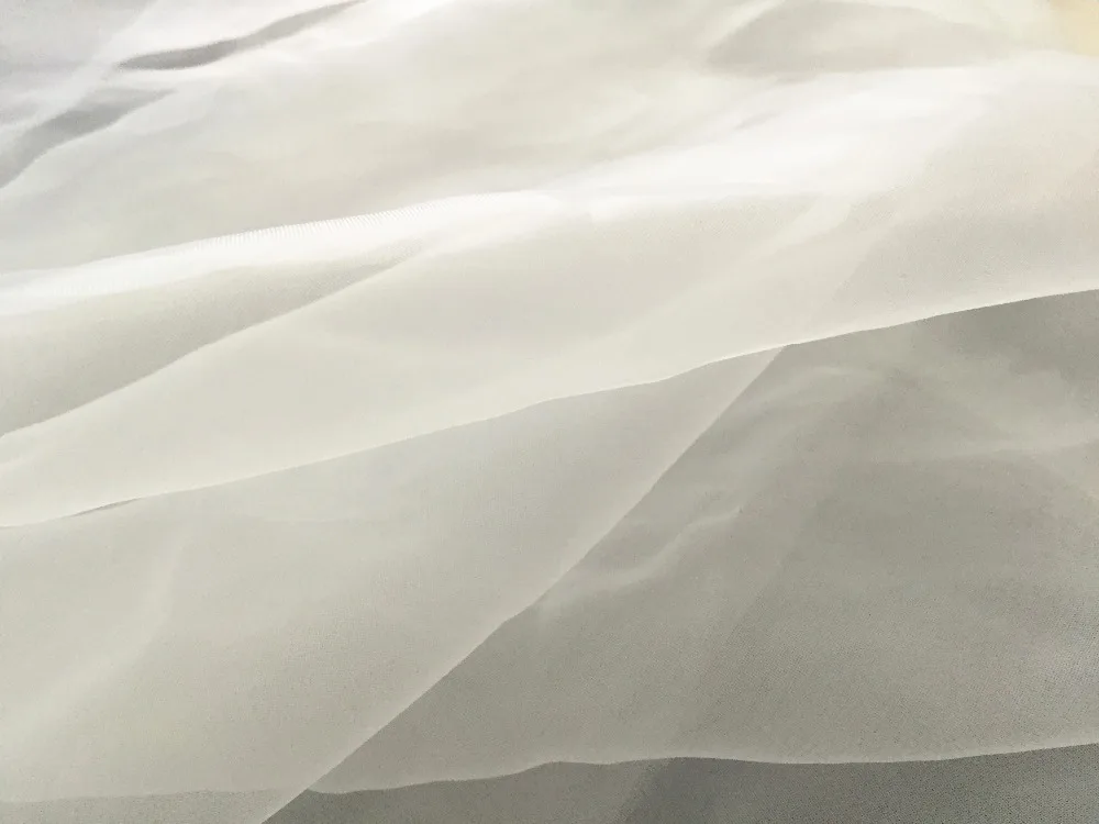 

160cm wide 10yard/lot off white cream white hard stiff organza fabric good quality for pettiskirt ball gown wedding dress bubble