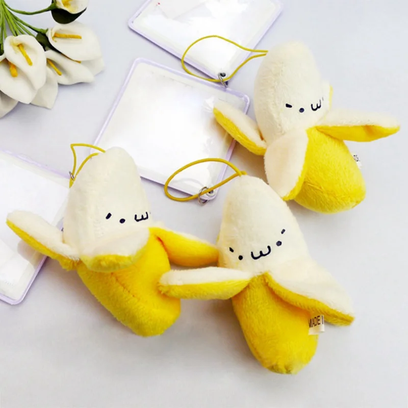 

Super Cute small String Keychain plush doll Toy Little Yellow Banana Plush Stuffed Toy hot