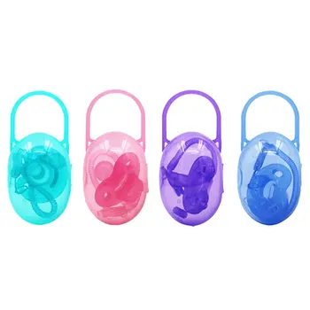 

Infant Kids Pacifier Nipple Solid Portable Baby Cradle Case Holder Travel Storage Box Soother Safe Box