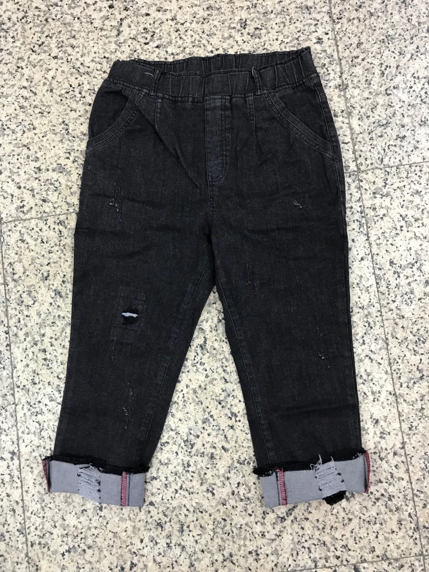 TUHAO 10XL 9XL 8XL 7XL женские джинсы размера плюс, повседневные летние брюки с высокой талией, эластичные джинсовые брюки для женщин, синие, черные LX58