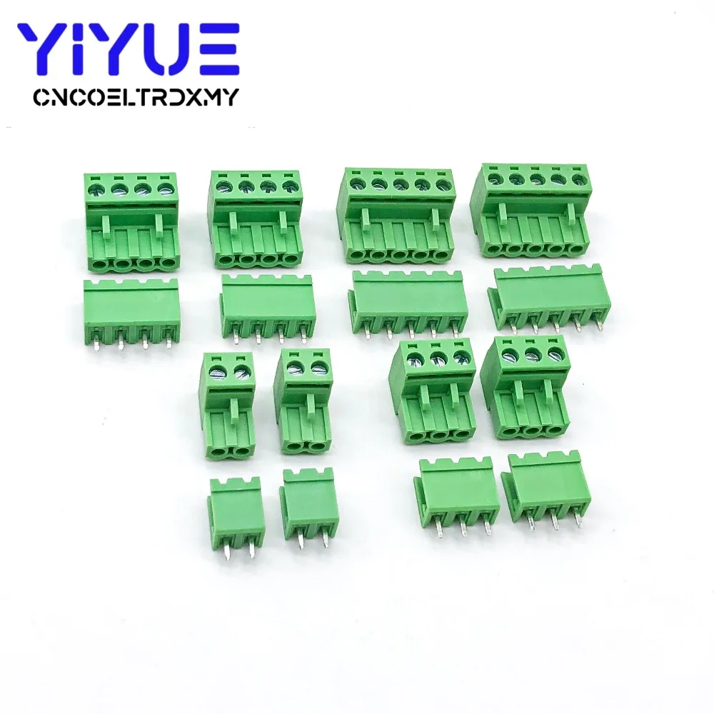 

5.08 2pin-5pin Terminal plug type 300V 10A 5.08mm pitch connector pcb screw terminal block