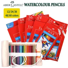 Купить Акварель акварель карандаш faber castell профессиональный рисунок 36 48 60 компл. цветные карандаши с мешком и кисть ручки