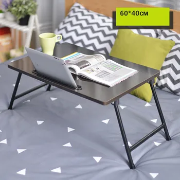 

Modern foldable desk dormitory lazy learning table 60*40cm with a slot