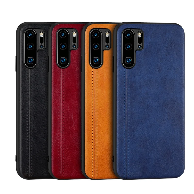 Роскошный деловой чехол для Huawei P30 Pro P20 Lite из искусственной кожи и