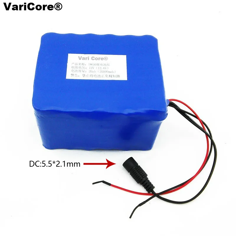

12 v 20000 mah lithium battery miner's lamp battery 35w 55 w xenon lamp lithium battery pack + 12v battery charger 185*70*56MM