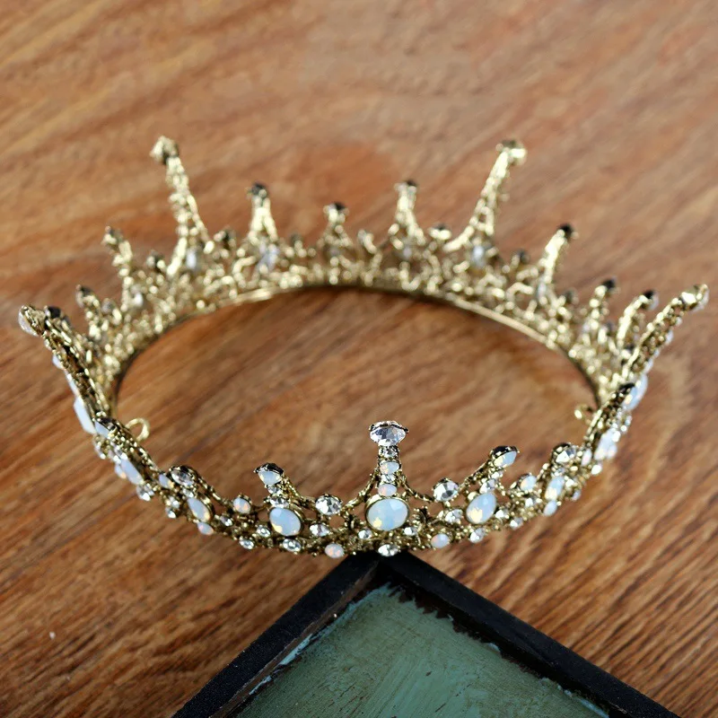 Tiara Eventos Especiales Diadema Tiara De Cristal Con Diseño De Hojas - Corona De Imitación Diamantes Para Eventos Especiales Accesorio Pelo Elegante