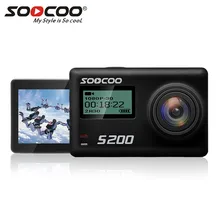 soocoo S200 Спортивная Экшн-камера Камера со сверхвысоким разрешением Ultra HD, 1080 P 4 K NTK96660 IMX078 с поддержкой Wi-Fi Gryo голос Управление сенсорный ЖК-дисплей Экран