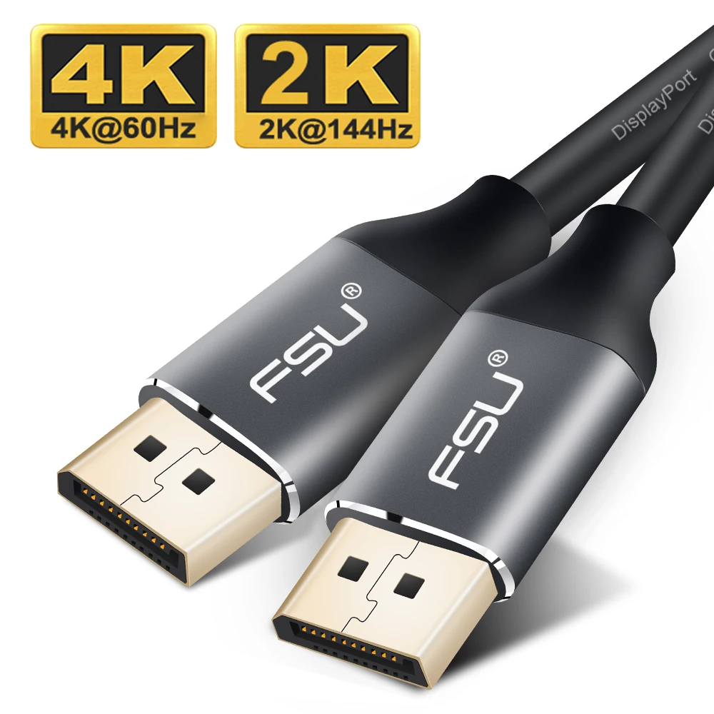 4K 60Hz 2K 144Hz DisplayPort DP Cable DP1 2V Male to Male DisplayPort to DisplayPort Cable