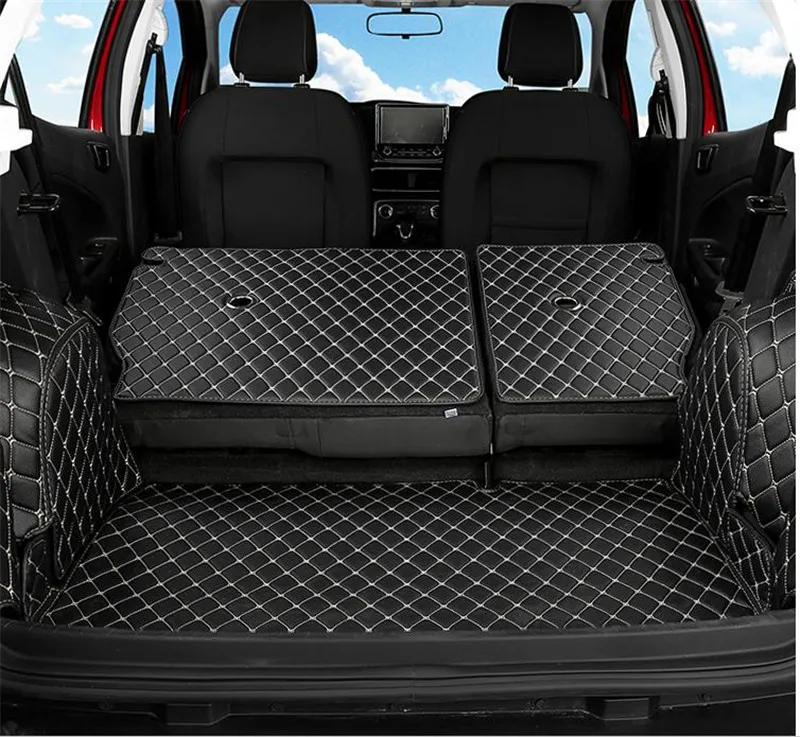 Автомобильный Стайлинг, автомобильный полиуретановый полностью закрытый багажник, задняя дверь, внутренняя задняя коробка, защитный коврик для Ford Ecosport, автомобильные чехлы