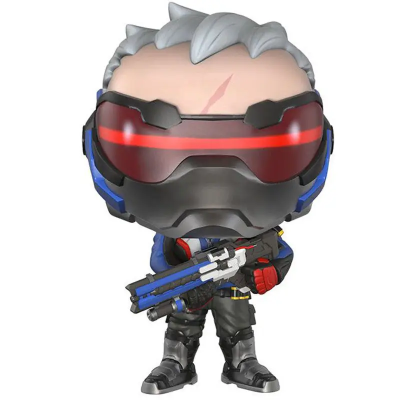 Экшн фигурка из винила FUNKO POP OW Game Over Watche TRACER REAPER SOLDIER Mei Коллекционная модель