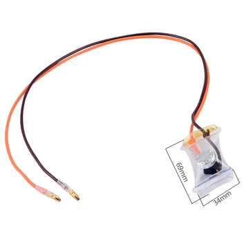 

AC 250V 10A-7 Degrees Celsius 2 cables(round) Bimetal Fridges Defroster Thermostat Refrigerator defrost thermostat