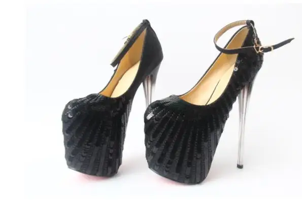 Spring new ultra-fine and 20cm single shoe sequins sexy wedding shoes hate the sky size 43 yards women's shoes. Spring new ultra-fine and 20cm single shoe sequins sexy wedding shoes hate the sky size 43 yards women's shoes.