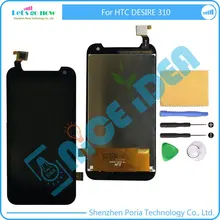 En Stock Pour HTC Desire 310 Écran lcd + Écran Tactile Numériseur Assemblée Complet Accessoires + Numéro de Piste + Outils gratuits