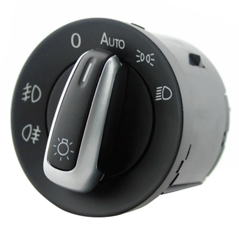 

Chrome headling switch for VW golf 5 6 jetta 5 6 tuareg tiguan caddy passat b6 cc polo 3C8 941 431/5ND 941431B