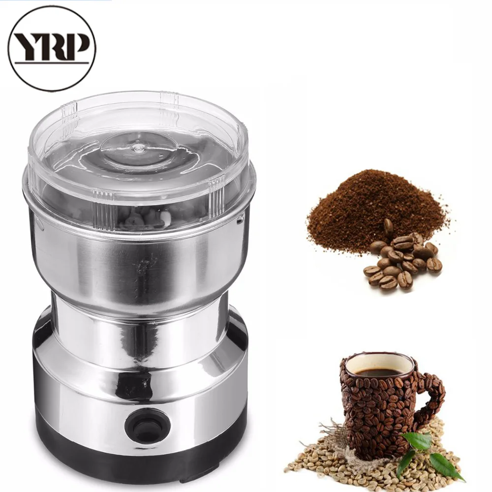 

YRP Multi-functional EU Plug Electric Mini Stainless Pepper/Herbs/Spices/Nuts/Grains/Coffee Bean Powerful Mill Grinder Machine