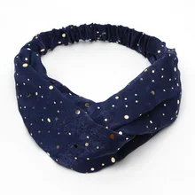 

Fashion Print Sequin Bandanas Headband For Women Washing Face Makeup Hair Bands Girls Hair Accessories Turban Hairstyle Headwear