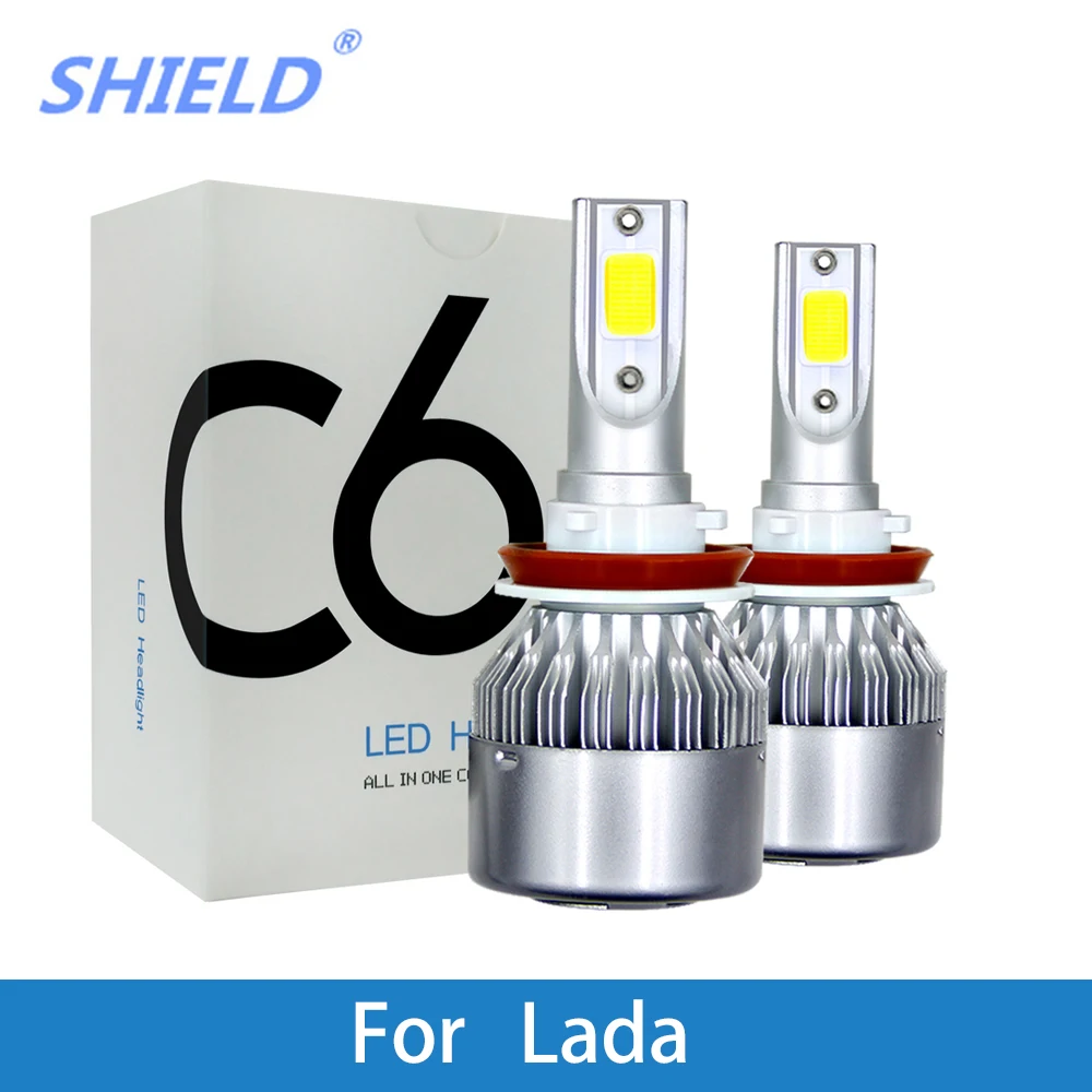 

LED Car Headlight Bulb For Lada GRANTA KALINA LARGUS PRIORA Niva SAMARA VESTA XRAY H4 H7 H11 H1 H3 9005/HB3 9006/HB4 12V 6000K
