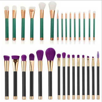 

Makeup brush 2018 purple Wool Fiber eyeshadow brush set brushes make up Sets & Kits Synthetic Hair eyelash brush green soft