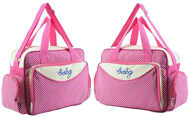 MOTOHOOD Baby Diaper Bag Organizer Baby Care Carriage Bag For Stroller Fashion Dot Multifunction Baby Bags For Mom 451530cm (4)