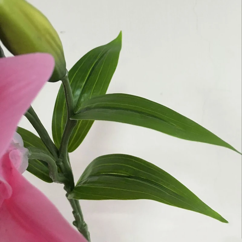 Xuanxiaotong 10 шт. белый короткий букет лилий искусственные для свадебных цветов