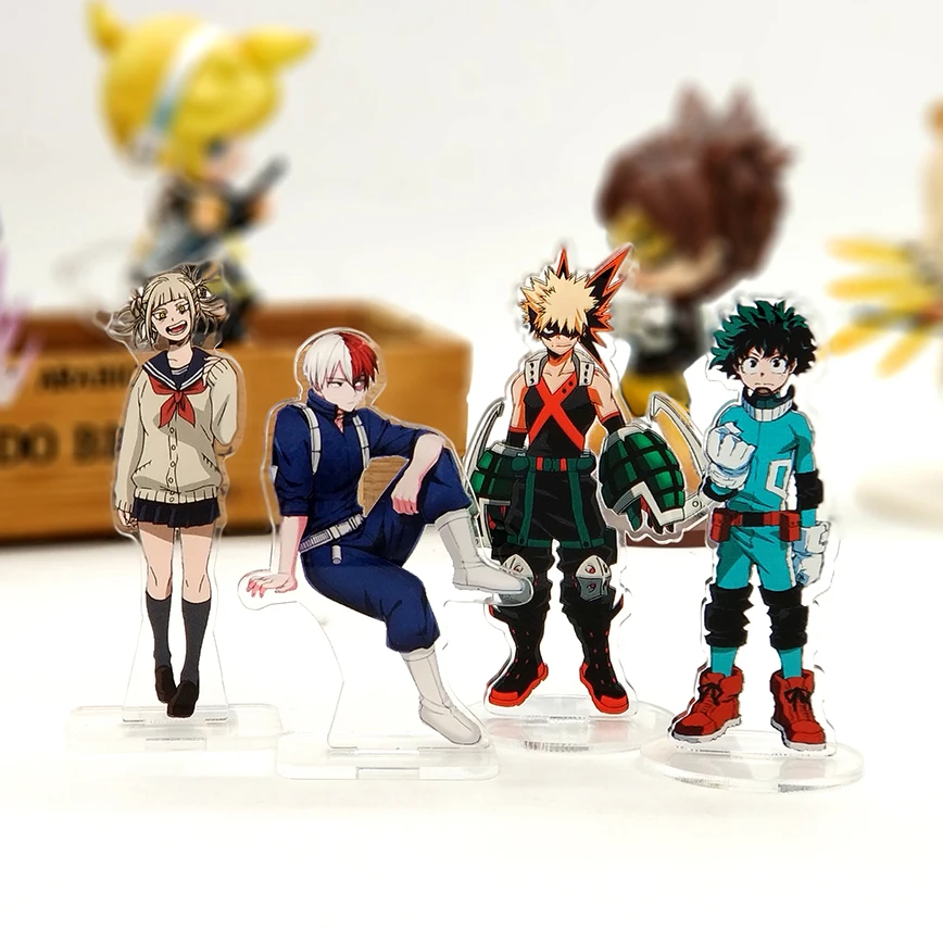 Любовь спасибо мой герой Academy boku Midoriya deku Shoto bakugou Toga фигурка на акриловой подставке модель держатель пластины торт Топпер аниме