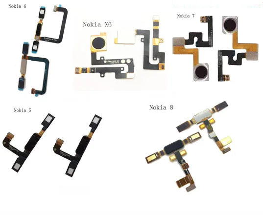 

Home Button For Nokia 6 7 8/7 Plus X5 X6 X7 Fingerprint Sensor Scanner Flex Cable Touch ID Sensor Home Button
